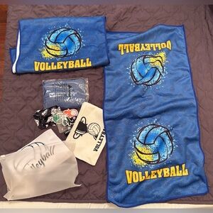 Blue Volleyball Game Set